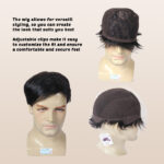 Men Cap Wig Pakistan – Adjustable Size Natural Look Men Hair Wig Karachi - Image 2